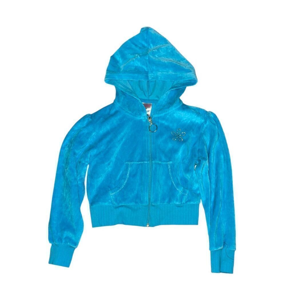 Premier girls velour hoodie zip up